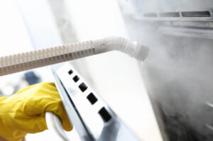 Commercial Kitchen Appliance Steam Cleaning